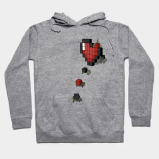 Pixel heart. Hoodie